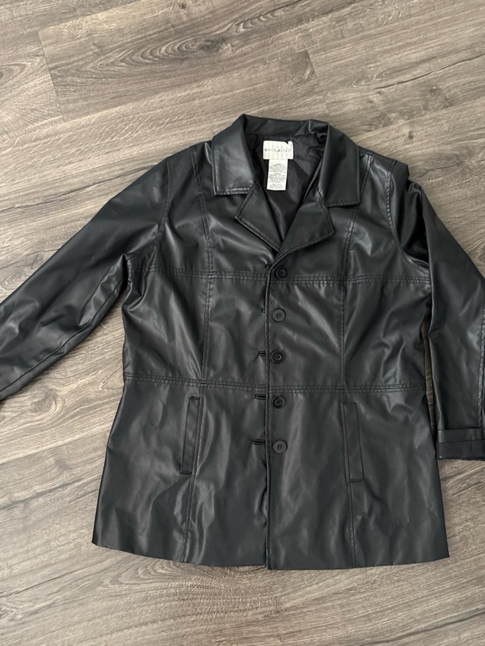 White Stag Black Faux Leather Women's Jacket